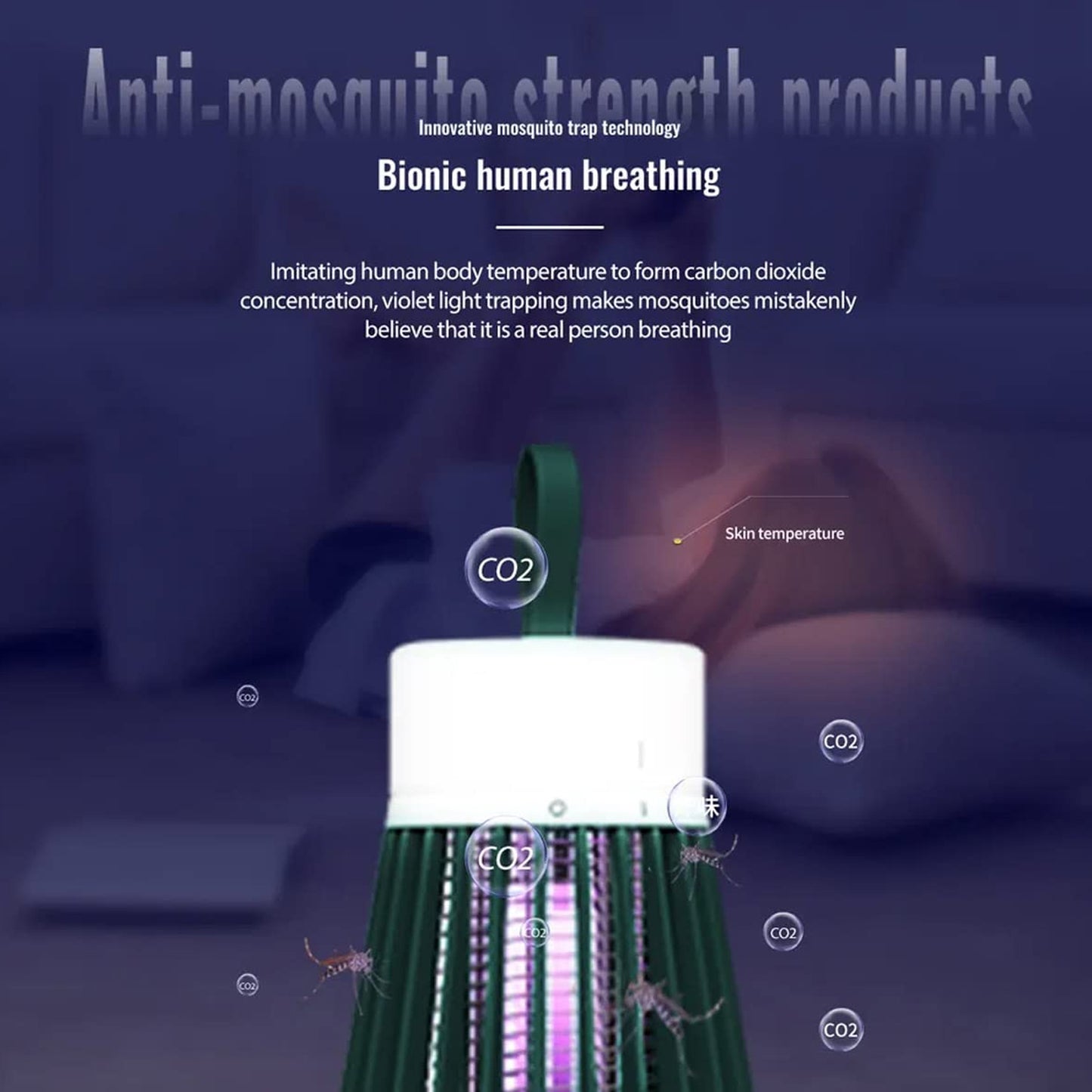 Mosquito Killer Lamp USB Powered for Home & Outdoor