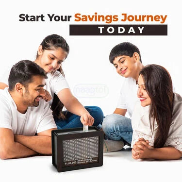 Wooden Savings Box for Kids & Adults